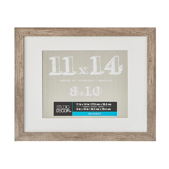 Michaels, Gray Belmont Frame with Mat by Studio Décor® – Category: Single Opening
